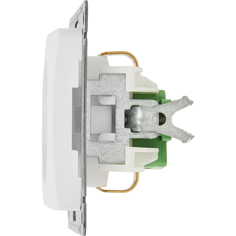 Розетка встраиваемая Hegel Мастер с заземлением цвет белый STLM-2110604 - Вид №3