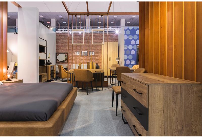 1722 Комод с 3 ящиками Loft Дуб табак/Графит R-HOME 4009295h_Табак - Вид №6