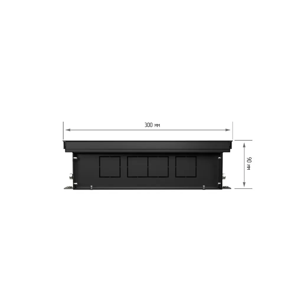 Внутрипольный конвектор Royal Thermo Atrium 1200x300x90 мм боковое подключение 1 теплообменник с решеткой STLM-2014014 - Вид №6