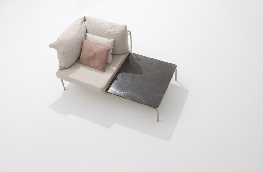 Garda Furniture Модульное тканевое кресло с мраморной полкой для журналов Ataman Ga07m11, ga07m12 - Вид №2