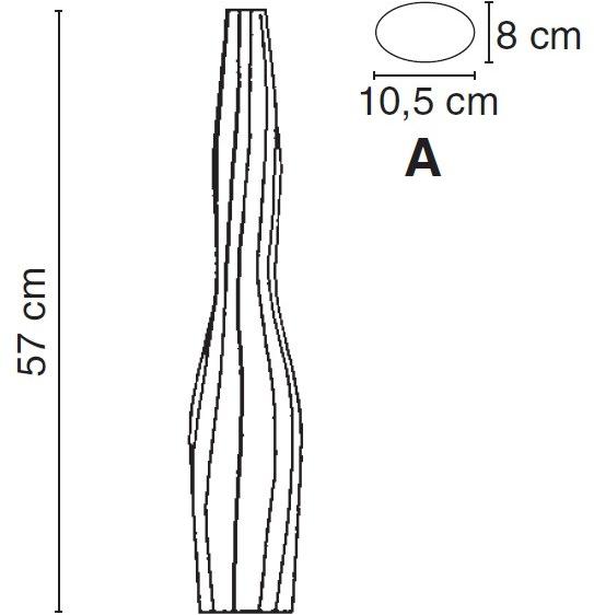 Fos Ceramiche Фарфоровая ваза Antithesis oro e platino Br-2001 - Вид №2
