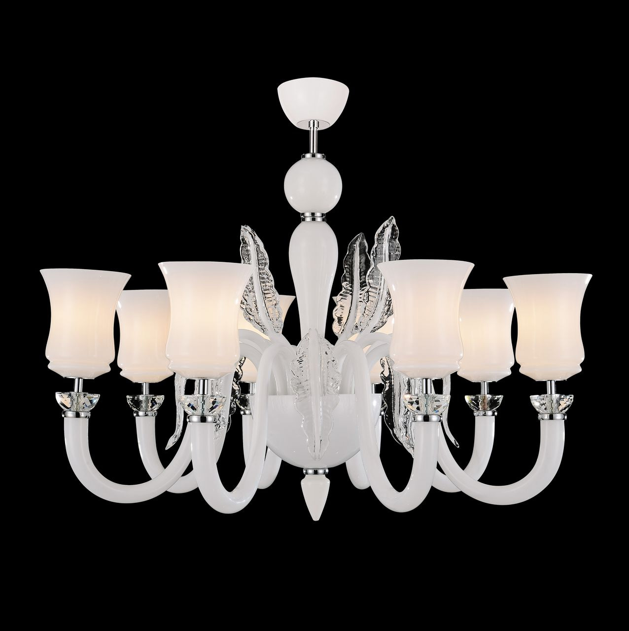 Люстра дизайнерская Sticks хром белая 804080 LIGHTSTAR ДИЗАЙНЕРСКИЕ 056090 Белый  - Вид №2