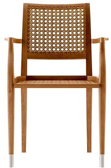 ASTELLO Садовый стул из тика с подлокотниками Jonquille Jq.sf1.f1 - Вид №2