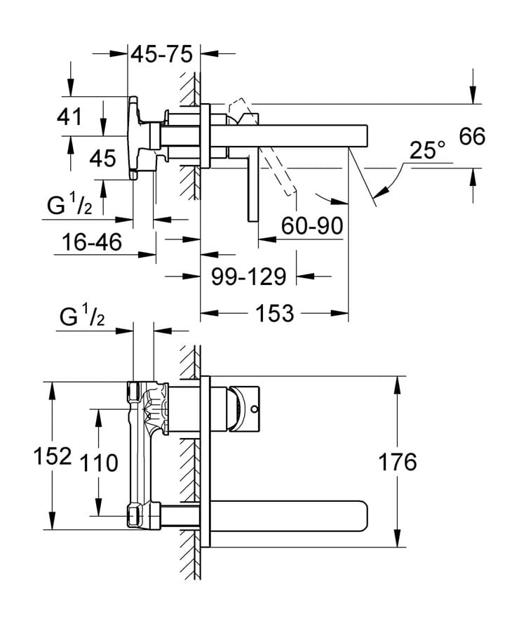 Встраиваемый корпус для смесителя Grohe 32635000 ARCH-00035528 - Вид №8