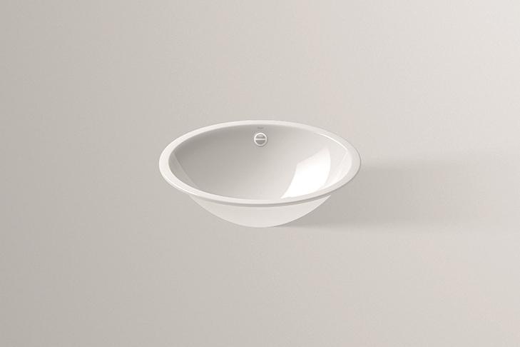 2111700000 Раковина, встраиваемая под столешницу, ub.o525, белая, proshield Alape серия O 