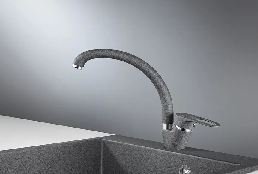 ST-03, ГРАФИТ, СМЕСИТЕЛЬ КУХОННЫЙ GRANULA Standart 03-ST-ST134