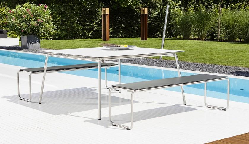 FISCHER MÖBEL Садовая скамейка из ламината Taku sun-id-1479739 - Вид №4