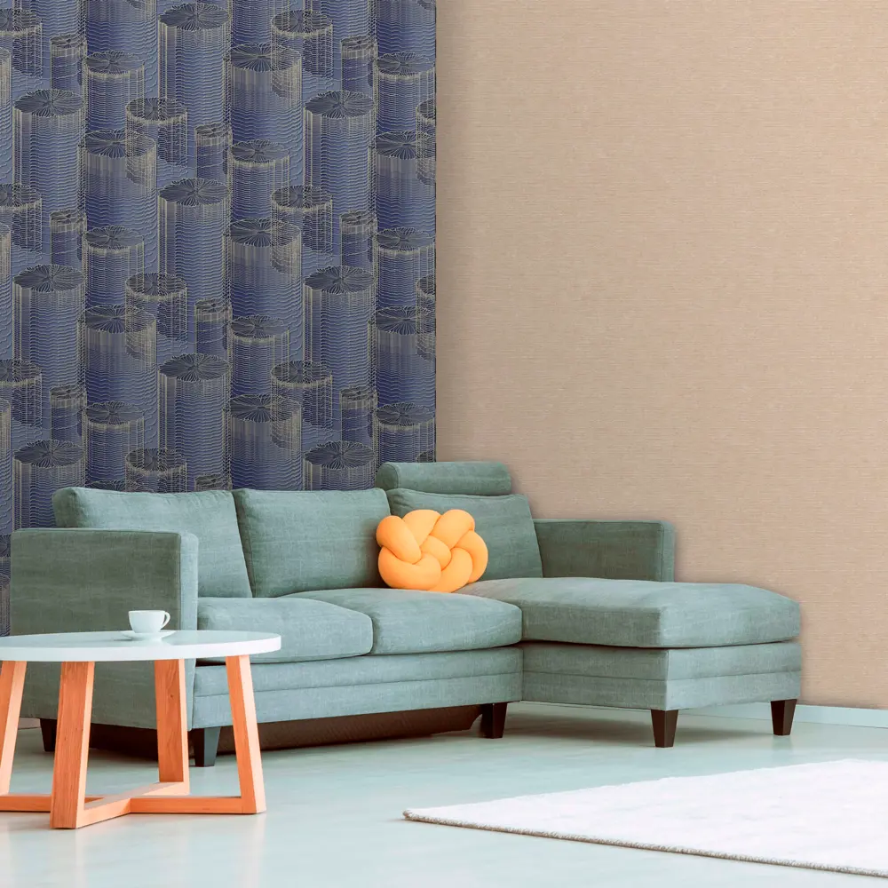 ОБОИ 1,06Х10М ФЛИЗ FLOW СИН OR8024-20 ORNAMY STLM-2127189 - Вид №3