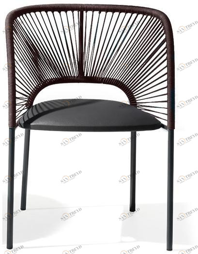 Moroso Стул с подлокотниками и тканой спинкой Yumi sun-id-1442694