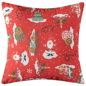 Подушка Altali Санта 40x40 см цвет красный 85364621 STLM-2189547
