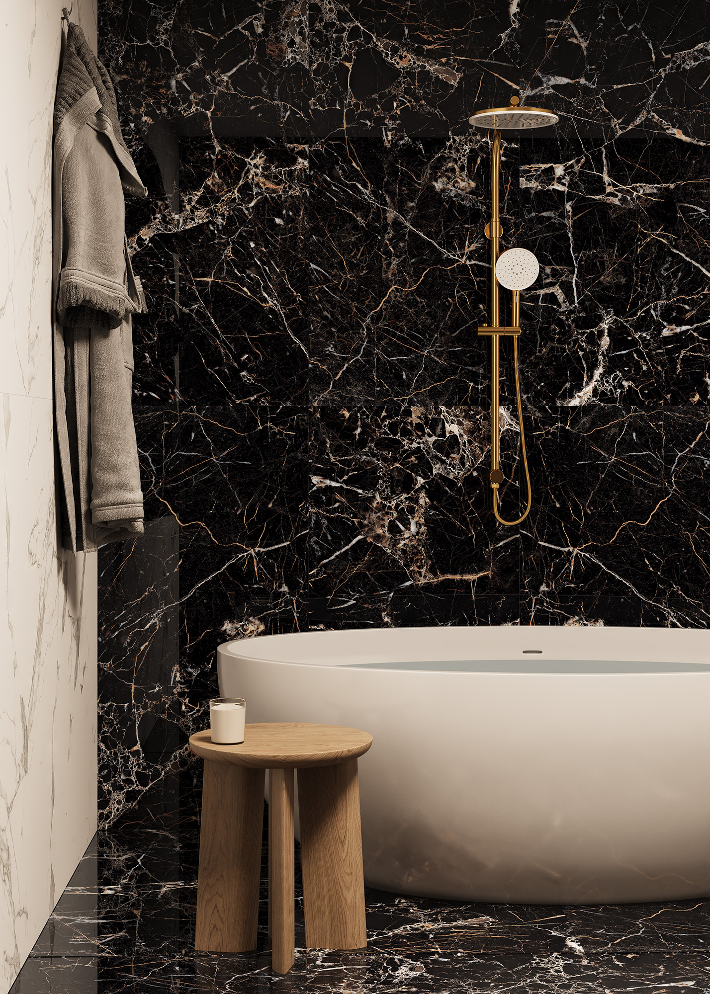 TORINO BLACK — Элегантность черного мрамора HG2007-A Arcadia Ceramica - Вид №1