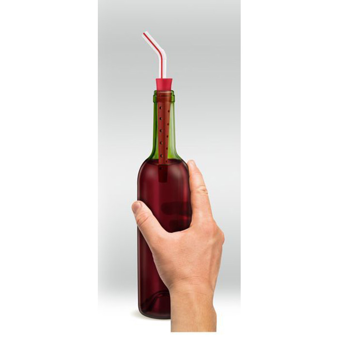 Дозатор для вина 10 см красный Bendy FRED&FRIENDS ДИЗАЙНЕРСКИЕ 00-3871432 Красный  - Вид №4