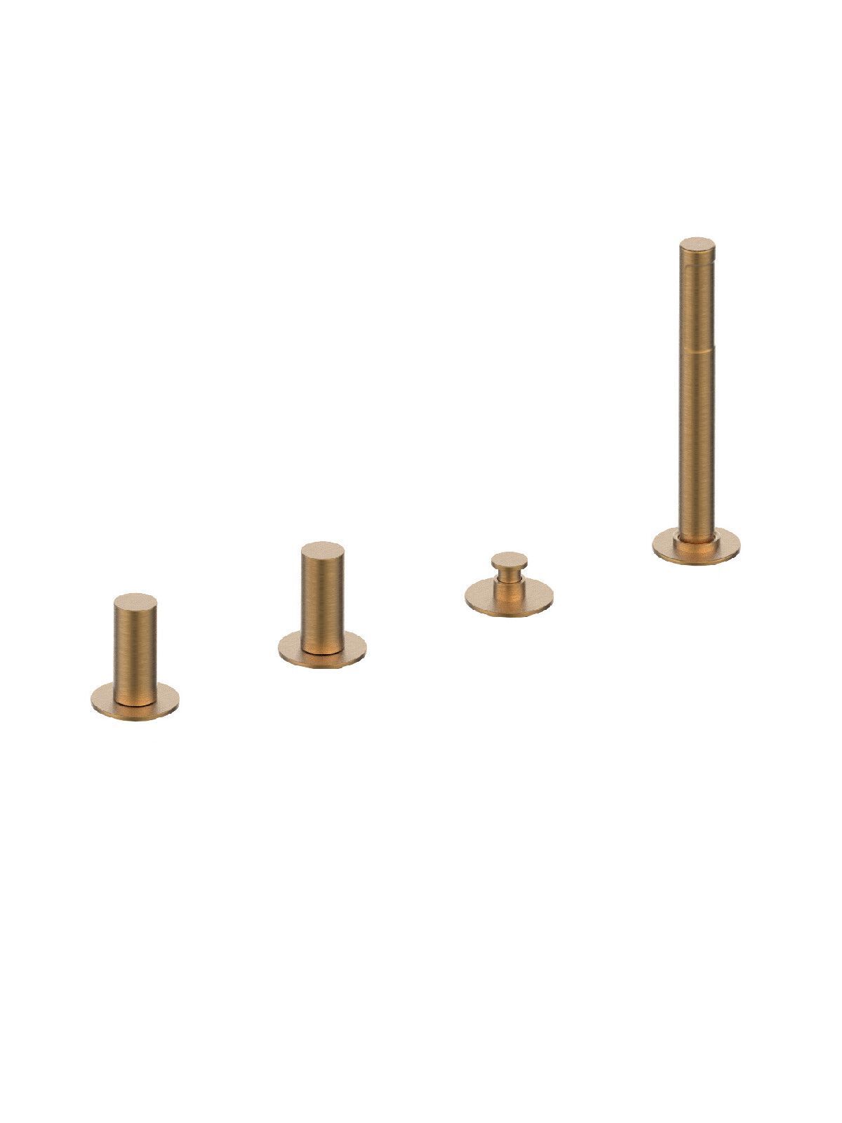 Смеситель для ванны с 4 отверстиями и ручным душем Rubinetterie Frattini Pepe XL ARCH-00026690 - Вид №16