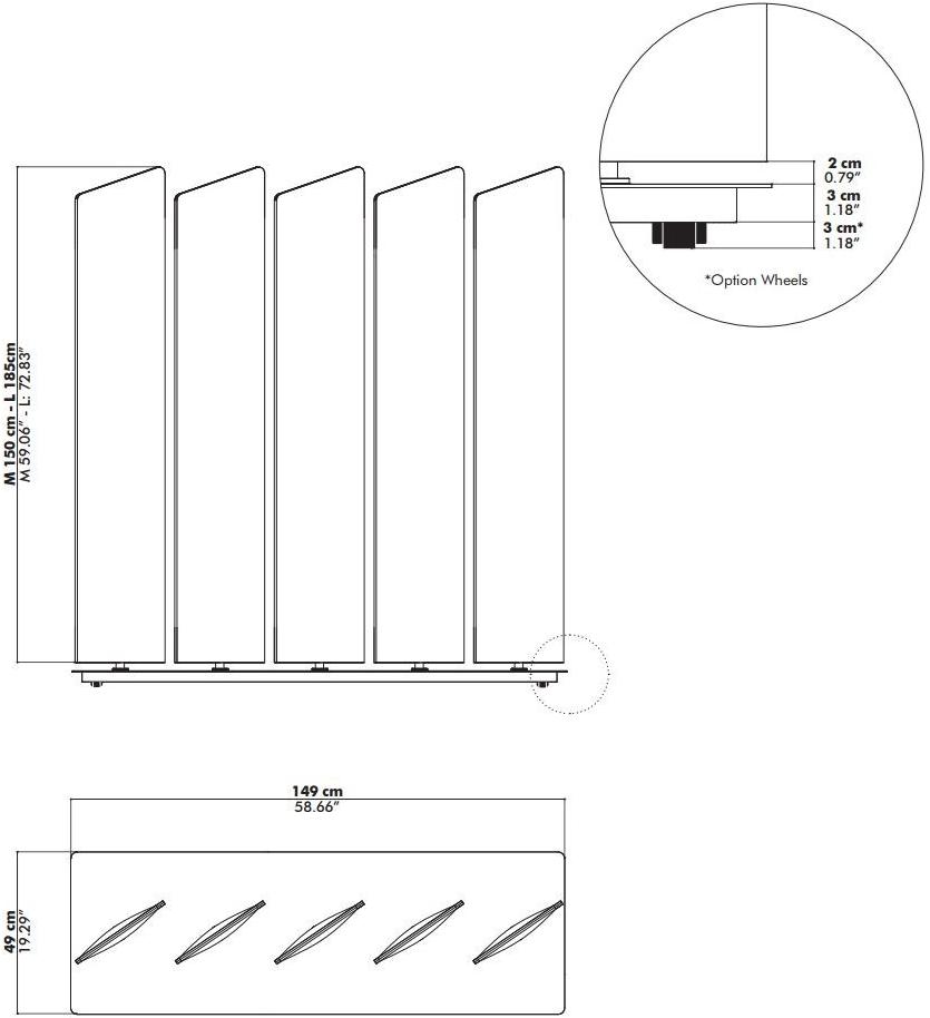 BuzziSpace Войлок разделитель Buzziblinds sun-id-1482714 - Вид №17