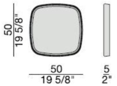 Porada Зеркало настенное квадратное в ореховой раме Iron sun-id-1412527 - Вид №5