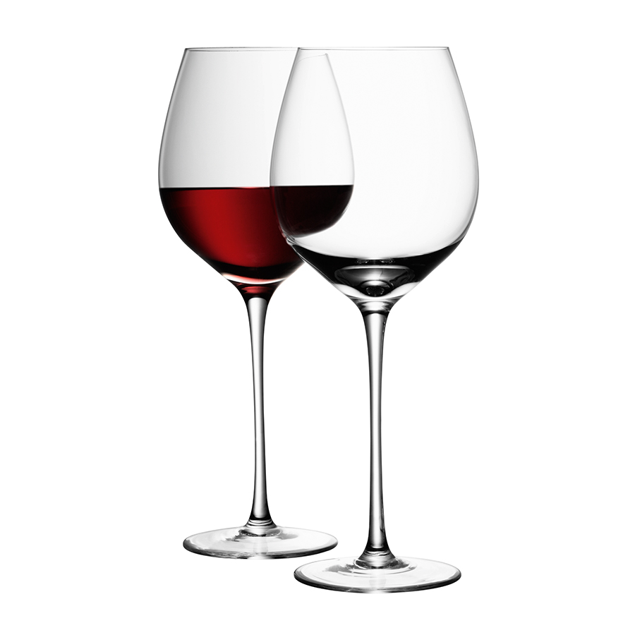 Набор из 4 бокалов для красного вина с подставками Wine 750 мл LSA International G137600301 - Вид №2