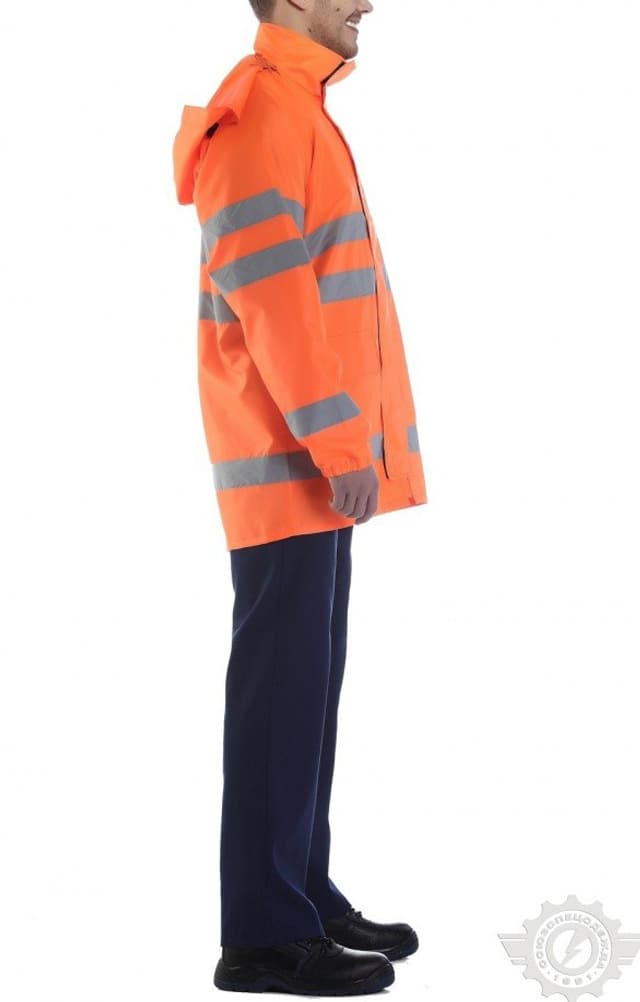 5029702 Куртка-ветровка с СОП оранжевая  Распродажа спецодежды  размер 52-54/170-176 Спецодежда  - Вид №2