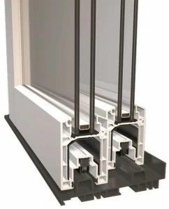 Diquigiovanni Раздвижное окно из пвх с двойным остеклением