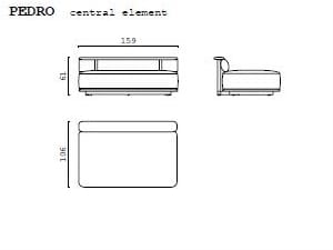 Тканевый модульный садовый диван CPRN HOMOOD Shapes Outdoor ARCH-00060483 - Вид №2