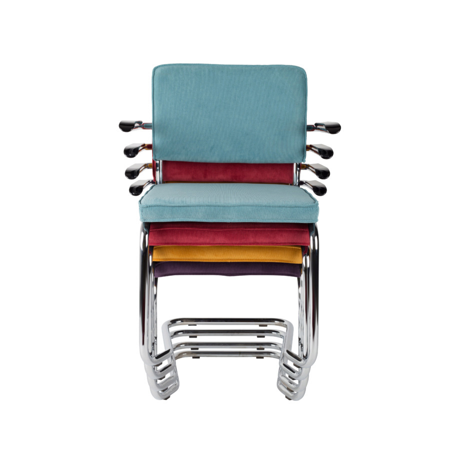 Кресло Ridge Kink Rib серое Zuiver 1200048 - Вид №8