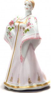 10618099 Дулевский фарфор Скульптура "Русская пляска" Фарфор