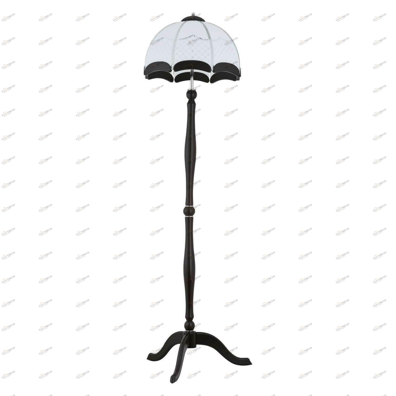 Торшер со стеклянным плафоном белый Italia Venge 20069 ALFA ITALIA 00-3948873 Белый;черный 