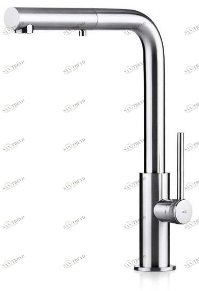 MGS Смеситель для кухни из нержавеющей стали с вытяжным душем Spin sun-id-1346560