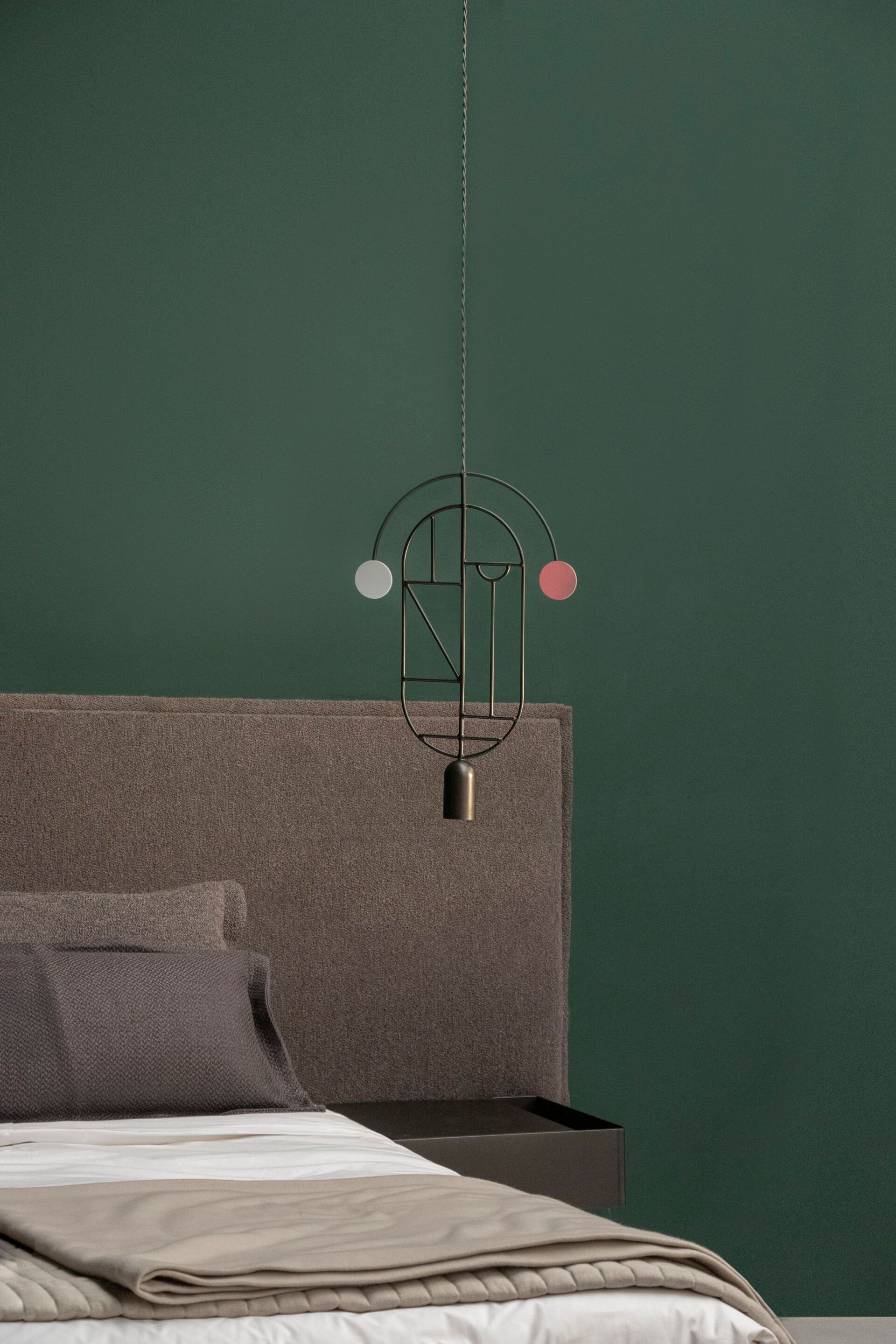 Металлический светодиодный подвесной светильник с регулируемой яркостью NOMON WOODEN DOTS ARCH-00069833 - Вид №1