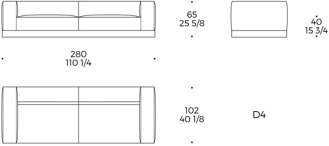 Liu Jo Living Collection 3-х местный тканевый диван Urban fan Cpd - Вид №6