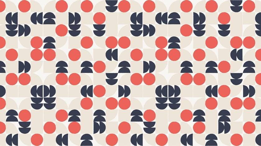 Baboon Моющиеся геометрические виниловые обои Pattern sun-id-1366007 - Вид №2