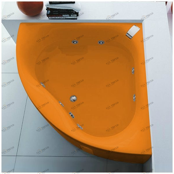 Ванна Gruppo tressee Slide V0447-O оранжевая угловая большая Gruppo Treesse V0447O