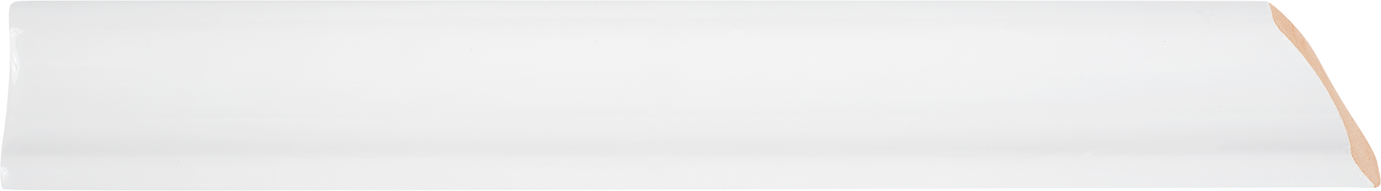 12198077 Уголок ческий срез правый 45 градусов 250х35 мм цвет белый Универсальная STLM-0001799 КЕРАМИ