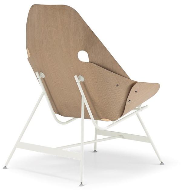 Alias Кресло из фанерованной древесины с высокой спинкой Time 53a / 53b - Вид №1