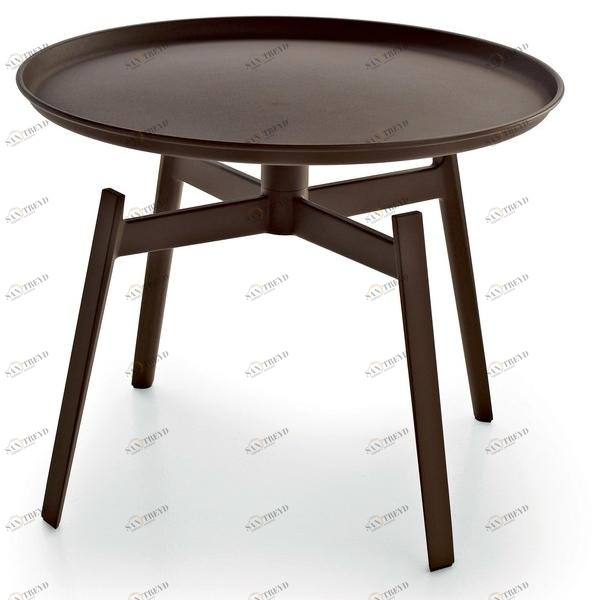 B&B Italia Outdoor Круглый садовый столик из стали Corten ™ Husk outdoor sun-id-1372679