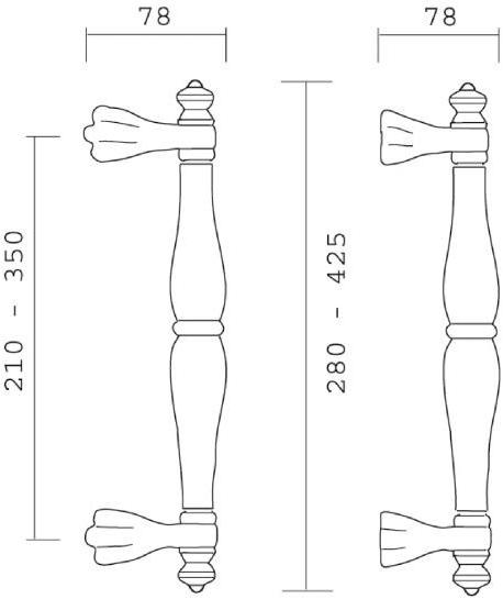 Pasini Ручка из латуни  0256  - Вид №1