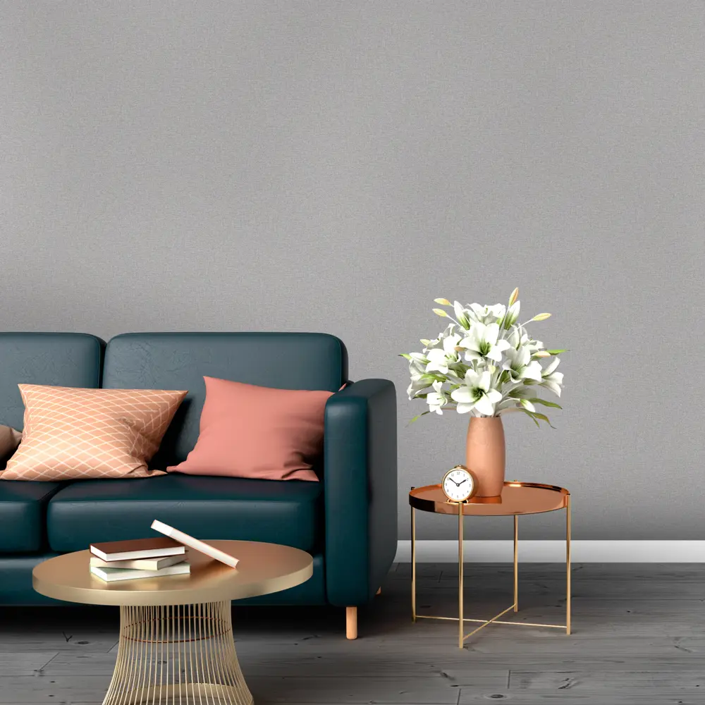 Московская Обойная Фабрика Кент - серые флизелиновые обои для стильного интерьера 89375769 STLM-1490456 - Вид №2