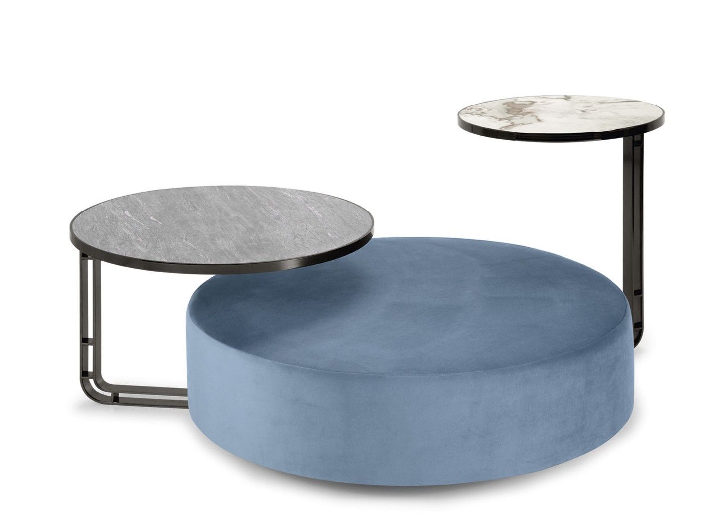 Круглый пуф из ткани Domingo Salotti Febe ARCH-00099951 - Вид №1