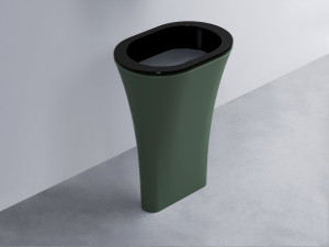 AMLA65-N+AMPILO-BA+AMCOLO-MU Раковина Amedeo Ovale отдельностоящая cielo Enjoy + Amedeo