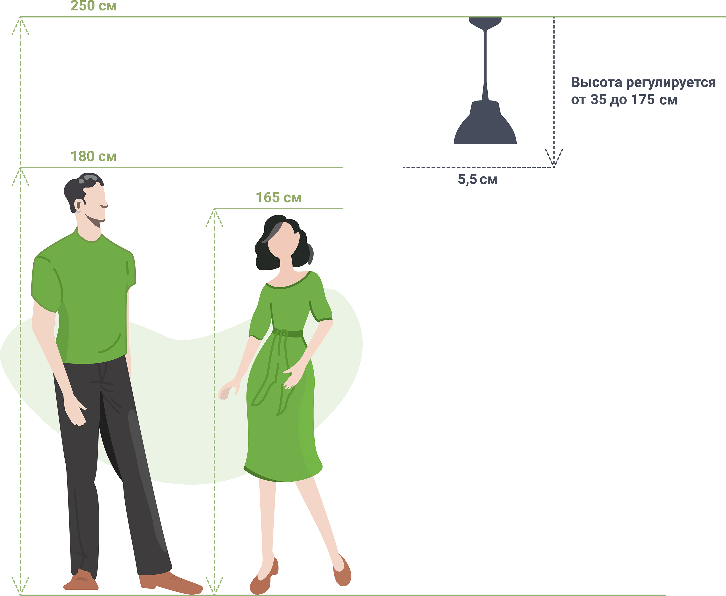 СВЕТКОМПЛЕКТ Подвесной светильник Цилиндр черный с регулируемой высотой 82261820 STLM-0023489 - Вид №4