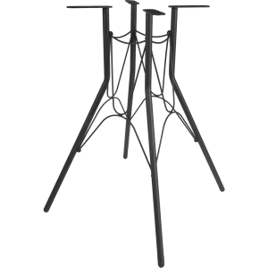 Подстолье для рабочей поверхности 73 см сталь цвет черный глянцевый