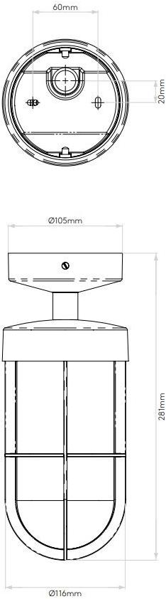 Astro Lighting Уличный потолочный светильник из латуни с диммером Cabin 1368032 - Вид №2