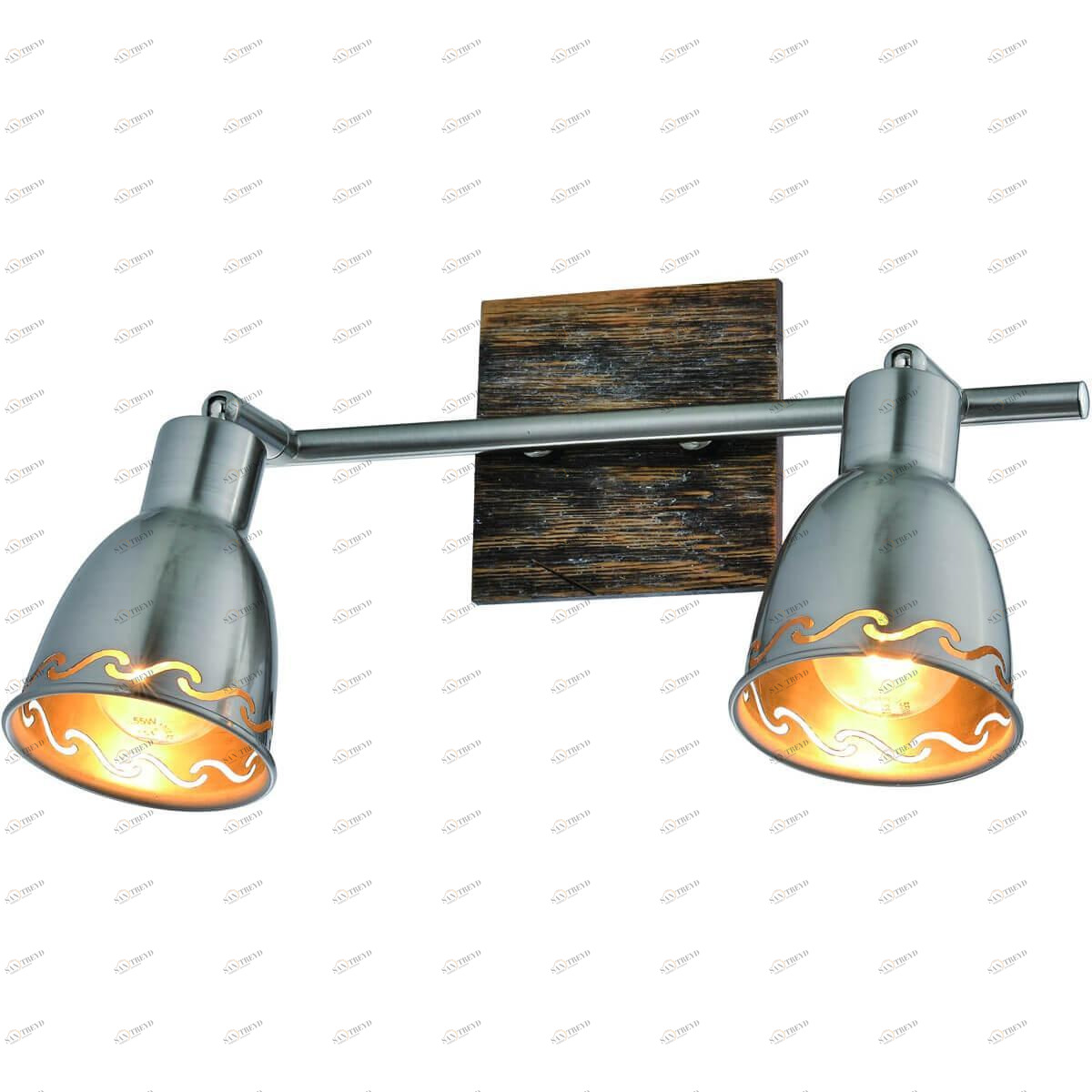 Спот настенный на 2 лампы никель Acerno 7014-702 RIVOLI ACERNO 00-3926706 Никель 