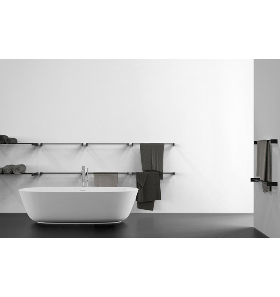 FROST Держатель для полотенца 5, 60cm » черный Нержавеющая сталь Черный Q301660075  - Вид №1