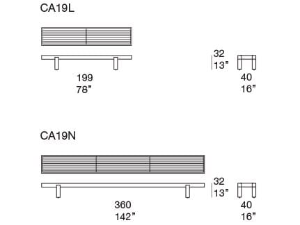Кедровая садовая скамейка Paola Lenti ARCH-00145818 - Вид №1