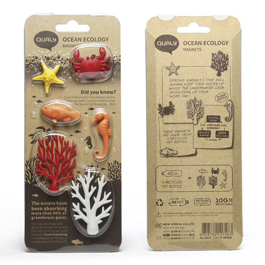 QL10337-MX Набор из 6 магнитов для холодильника ocean Qualy  - Вид №2