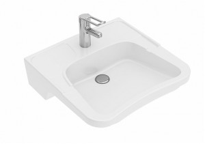 500.897.00.5 Подвесная раковина настенная прямоугольная IDO  черная