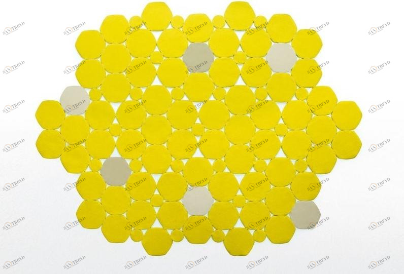 Paola Lenti Ковер из фетра с геометрическими мотивами Feltro sun-id-1347319