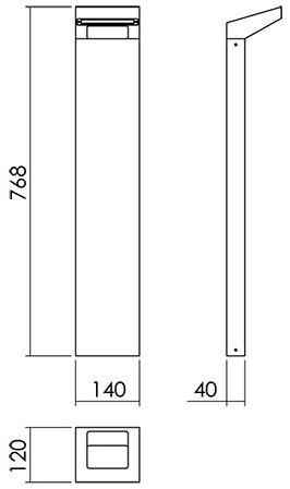 NEXO LUCE Светодиодный столб Bollard nexo luce 6675 - Вид №2