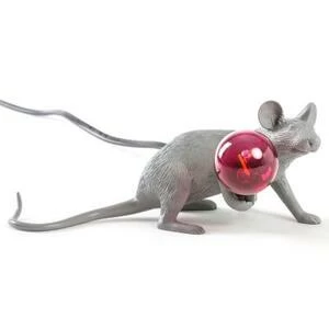 Светильник настольный Mouse Lamp Lyie Down, серый