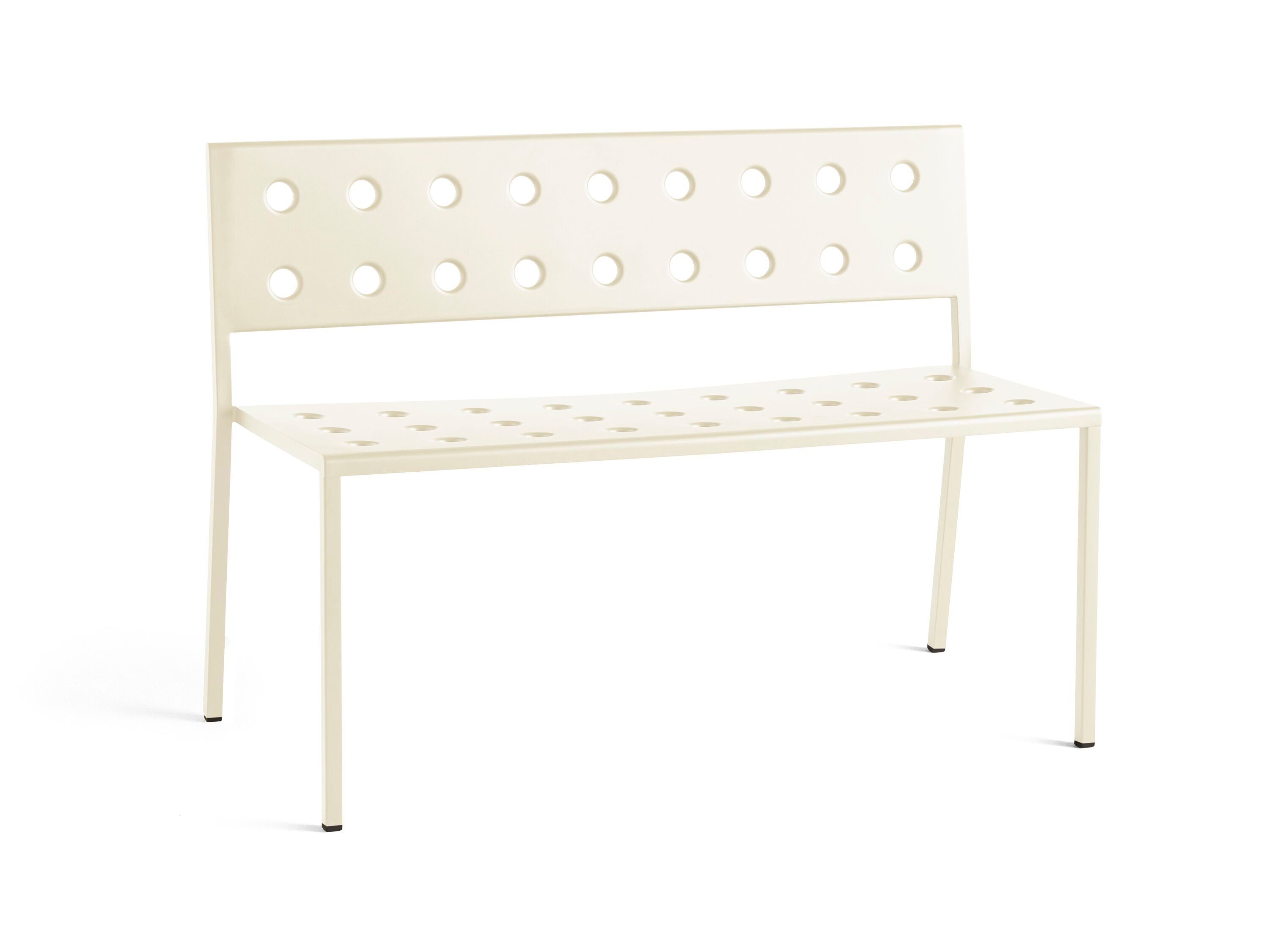 Стальная садовая скамейка с порошковым покрытием со спинкой Hay балкон ARCH-00041093